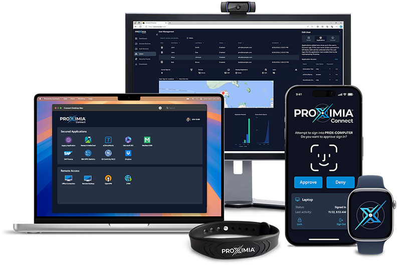 Proximia Connect Login and Dashboard