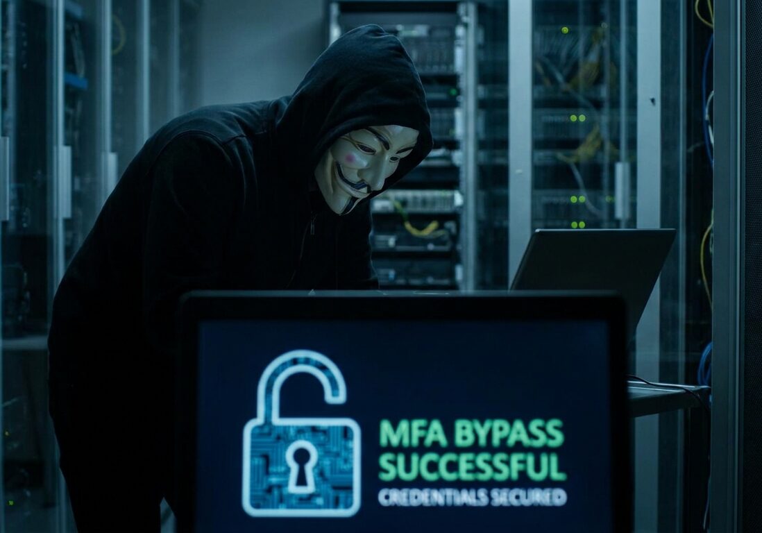 Hacker_bypassing_MFA_for_credentials